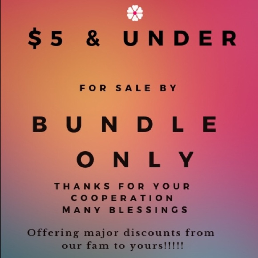 Please bundle all listings under $10